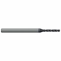 Harvey Tool 0.08in. Drill dia. x 0.54in. Carbide HP Drill for Hardened Steels, 2 Flutes, AlTiN Nano Coated GBS0800-C6